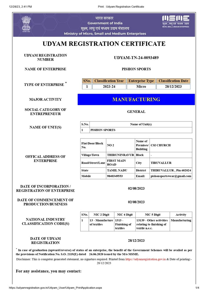 Our Certifications
